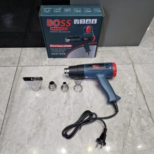 سشوار صنعتی دیمردار باس مدل BS_Heat Gun2 | 2000 وات با تنظیم دما و چهار سری مختلف