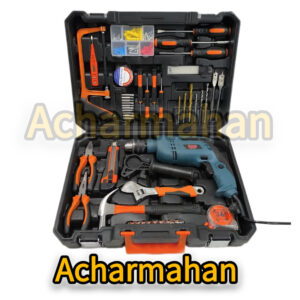 مجموعه 100 عددی ابزار و دریل باس مدلB-kitorange