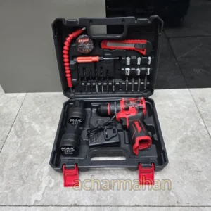 دریل شارژی ۲۴ ولت براشلس چکشی سه نظام فلزی باس مدل BS3036 – قدرت و کارایی بی‌نظیر