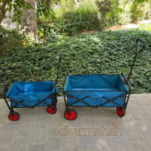 چرخ دستی کمپینگ بزرگ تاشو باس مدل Trolley B – حمل آسان لوازم در سفر و کمپینگ