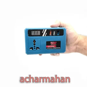 تبدیل باتری به برق شهری باس مدل BC_شارژر پرتابل با خروجی‌های USB و تایپ C